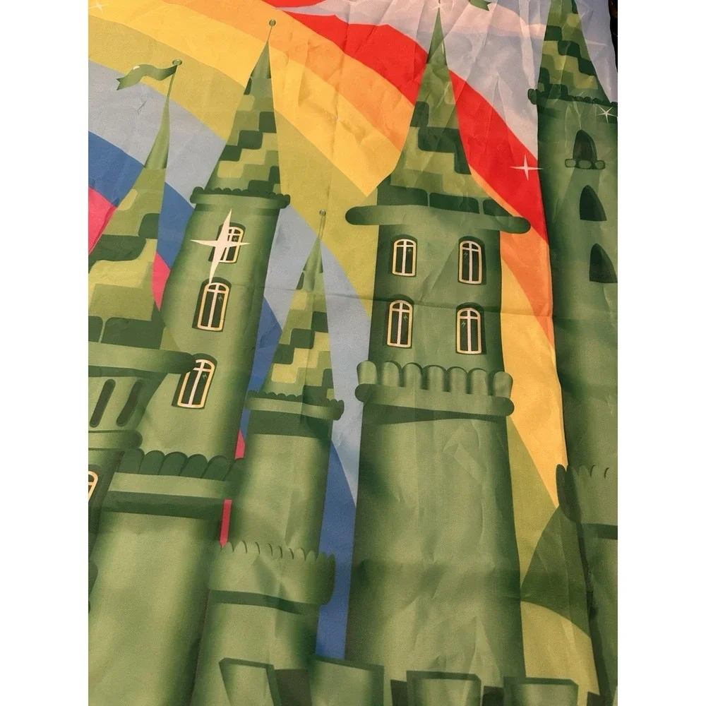 Rainbow In Sky over the Emerald City Polyester Backdrop   68